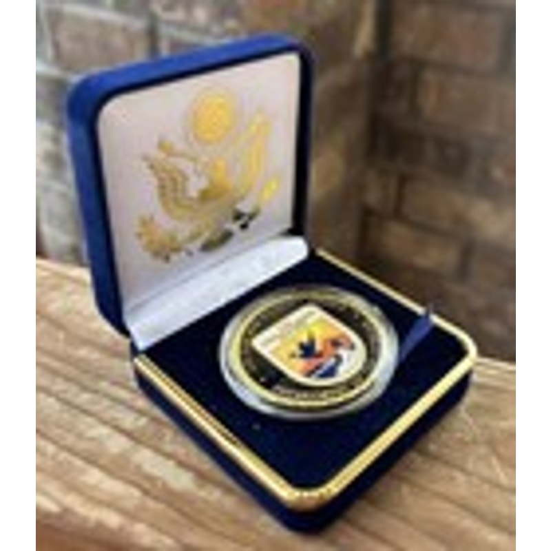 Department of Energy (DOE) Challenge Coin With Blue Velvet Case. Fast Shipping!