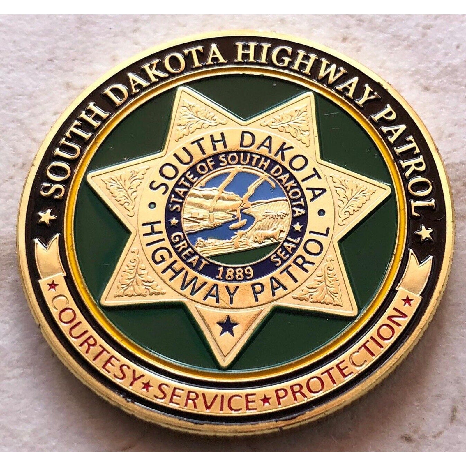 SOUTH DAKOTA HIGHWAY PATROL Challenge Coin
