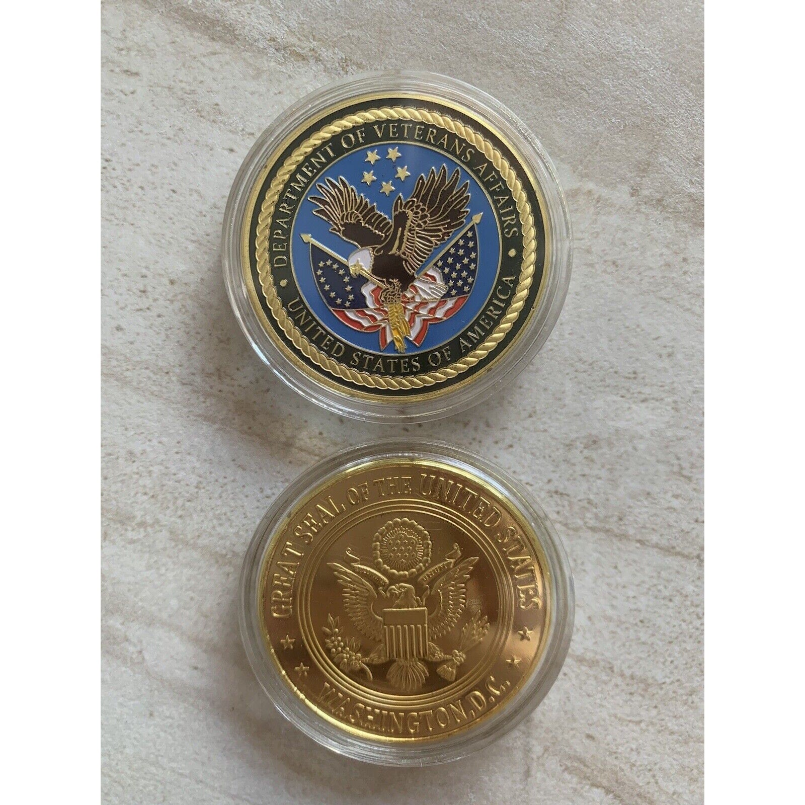 United States Department of Veterans Affairs Coin Retirement Award