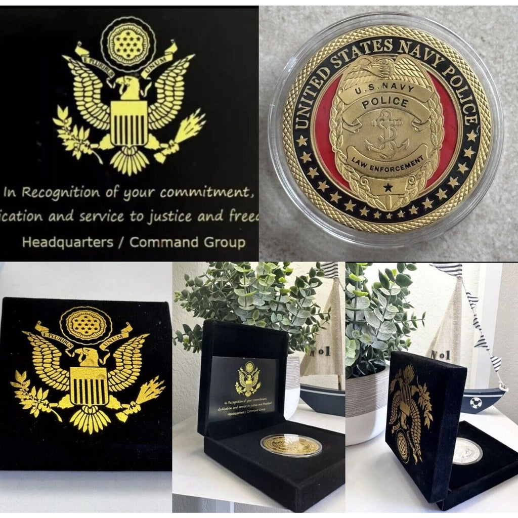 Navy Police Officer Agent Department Challenge Coin USN US Navy