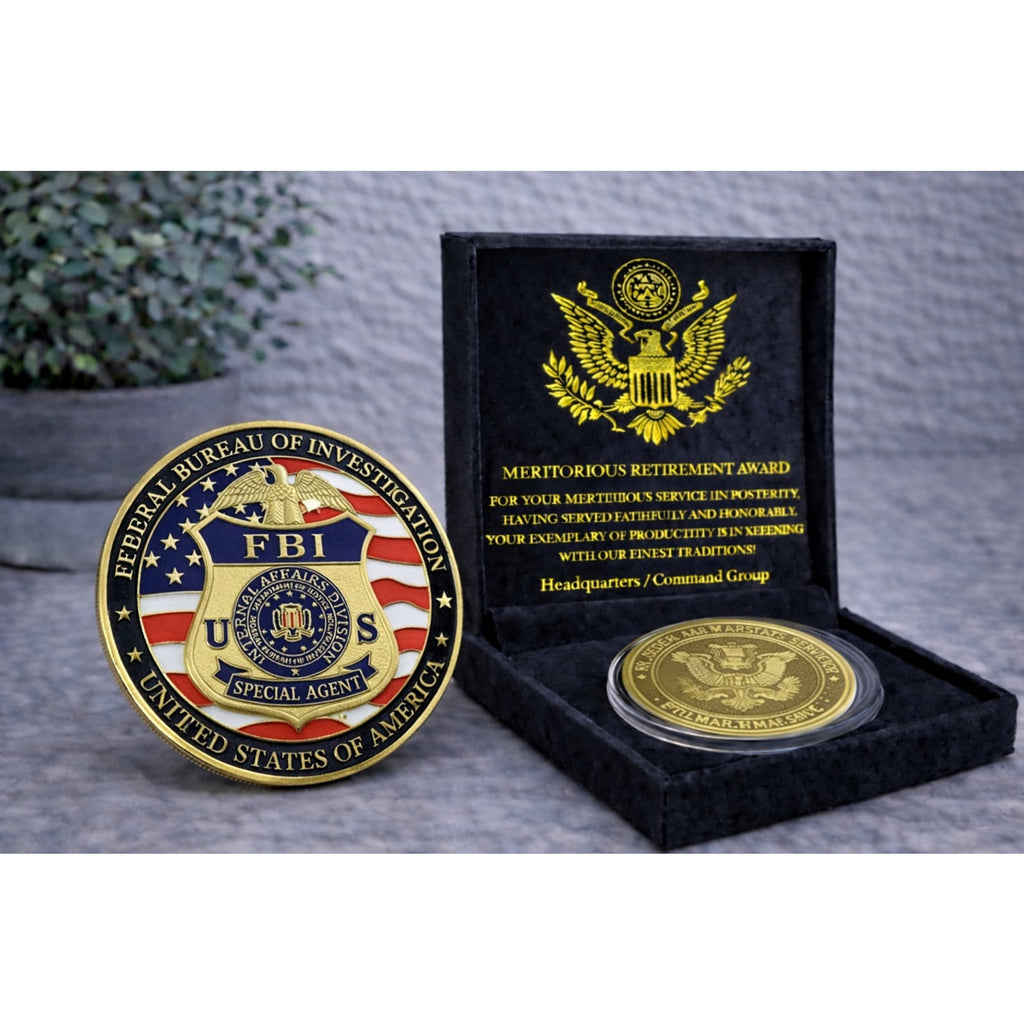 FBI Federal Bureau Of Investigation "Special Agent" w/ Retirement Award