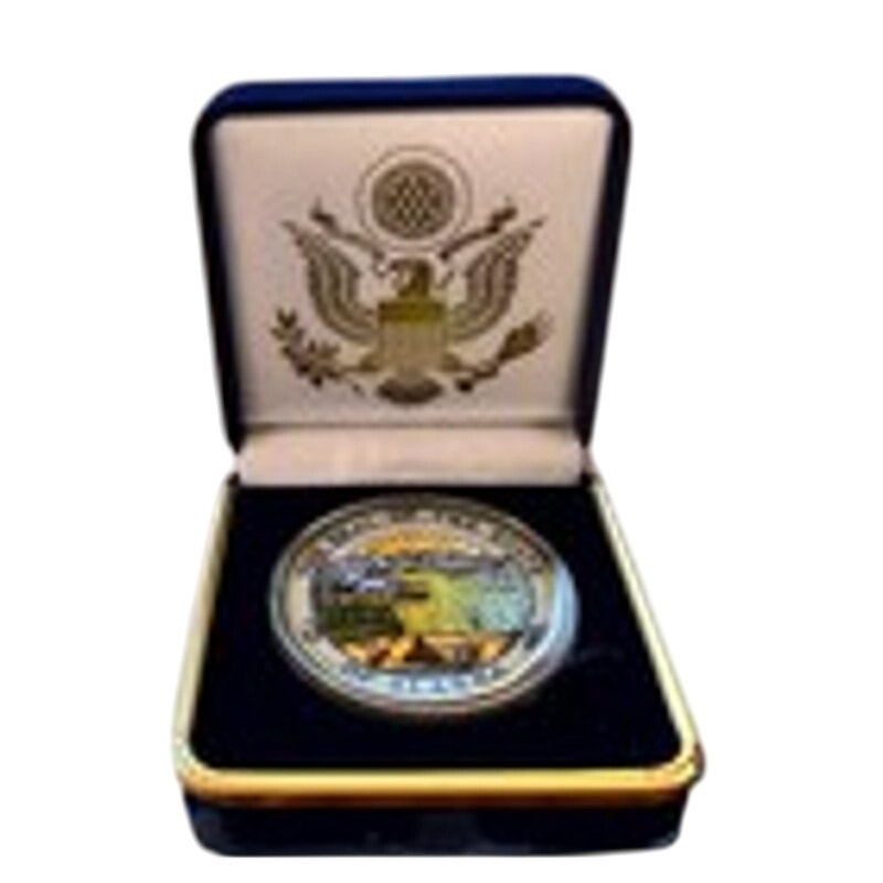 Department of Energy (DOE) Challenge Coin With Blue Velvet Case. Fast Shipping!