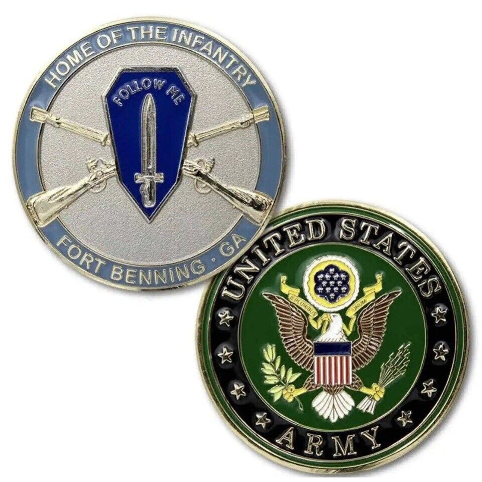NEW U.S. Army SF airborne Home of The Infantry Fort Benning, GA Challenge Coin