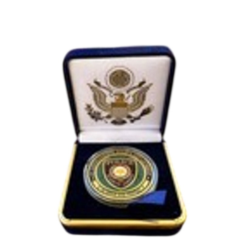 Department of Energy (DOE) Challenge Coin With Blue Velvet Case. Fast Shipping!