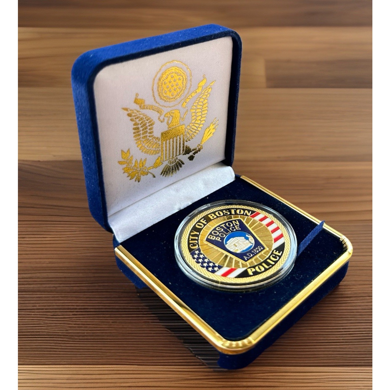 Department of Energy (DOE) Challenge Coin With Blue Velvet Case. Fast Shipping!