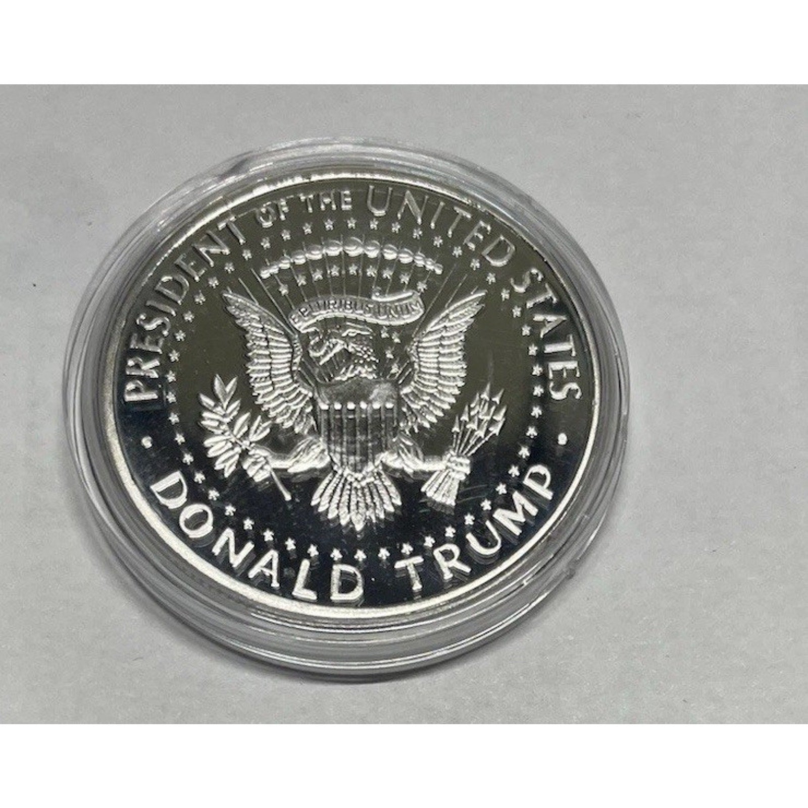 President Donald J. Trump Fight Fight Fight Artwork Coin With Retirement Award