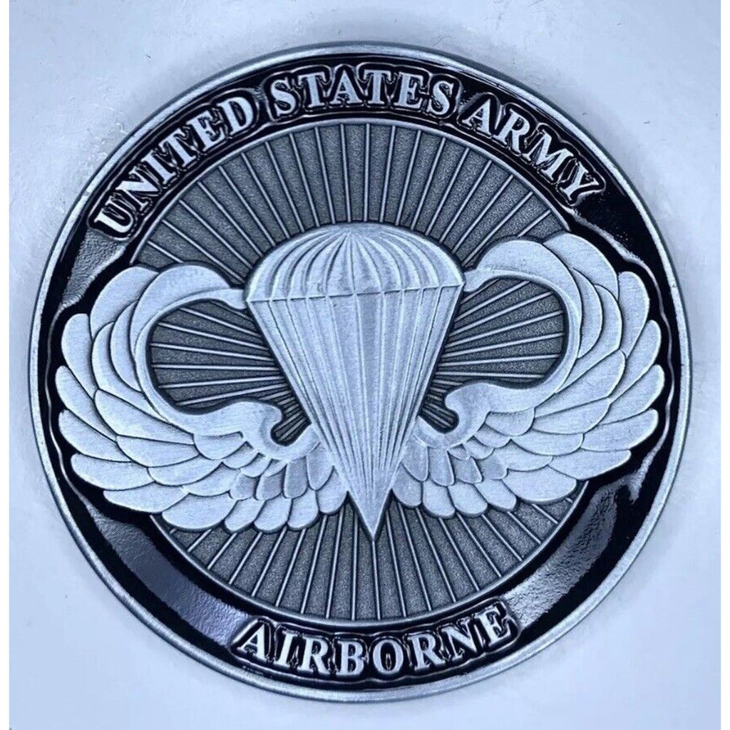 2pcs Army Rank Captain O-3 And UNITED STATES AIRBORNE CHALLENGE COIN