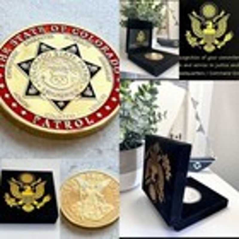 COLORADO STATE PATROL Challenge Coin With Special Velvet Case. Fast Shipping!