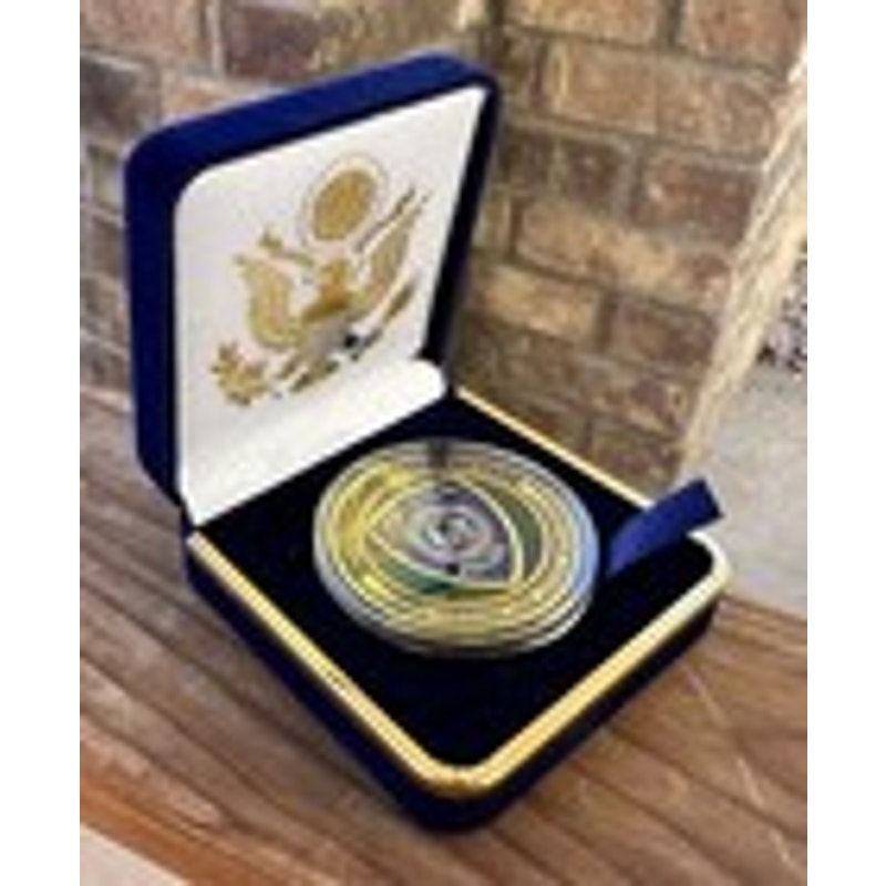 Department of Energy (DOE) Challenge Coin With Blue Velvet Case. Fast Shipping!