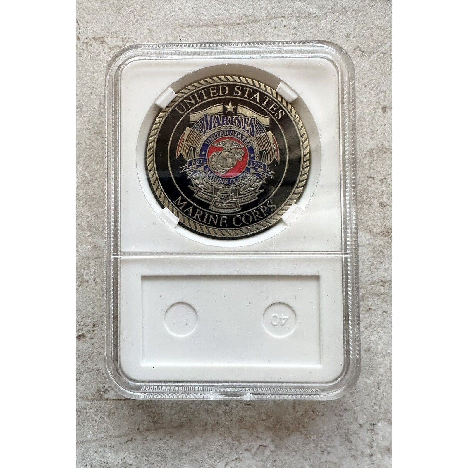 Marine Corps Mad Dog Copper Challenge Coin USMC Semper Fidelis,