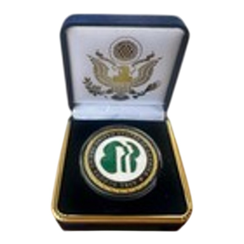Department of Energy (DOE) Challenge Coin With Blue Velvet Case. Fast Shipping!