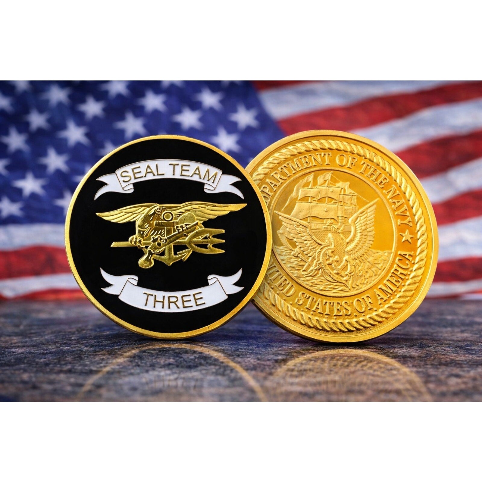 US NAVY SEAL TEAM THREE Challenge Coin ·FAST SHIPPING· ·NEW·