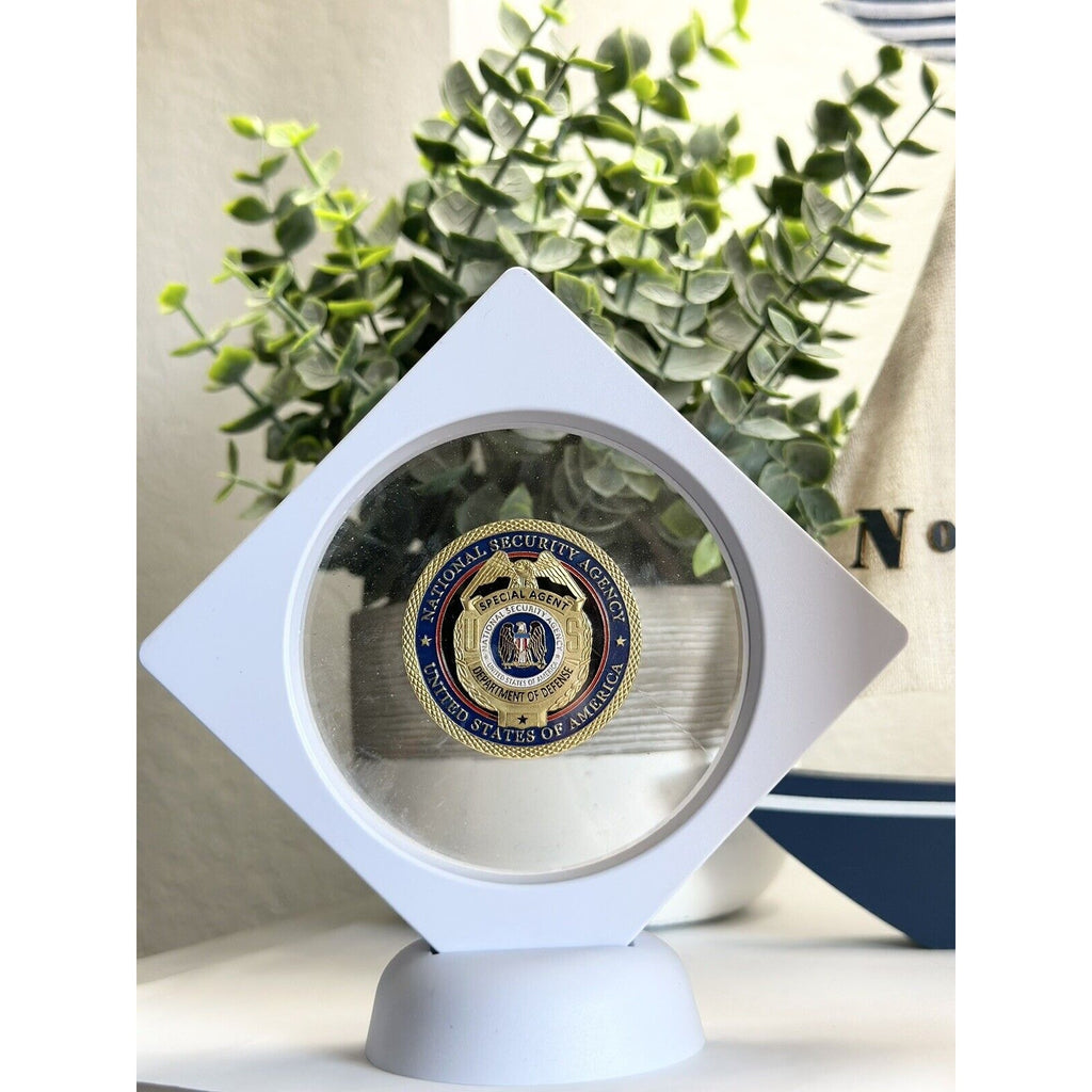 National Security Agency Challenge Coin With 3D Display Case. New,Fast Shipping
