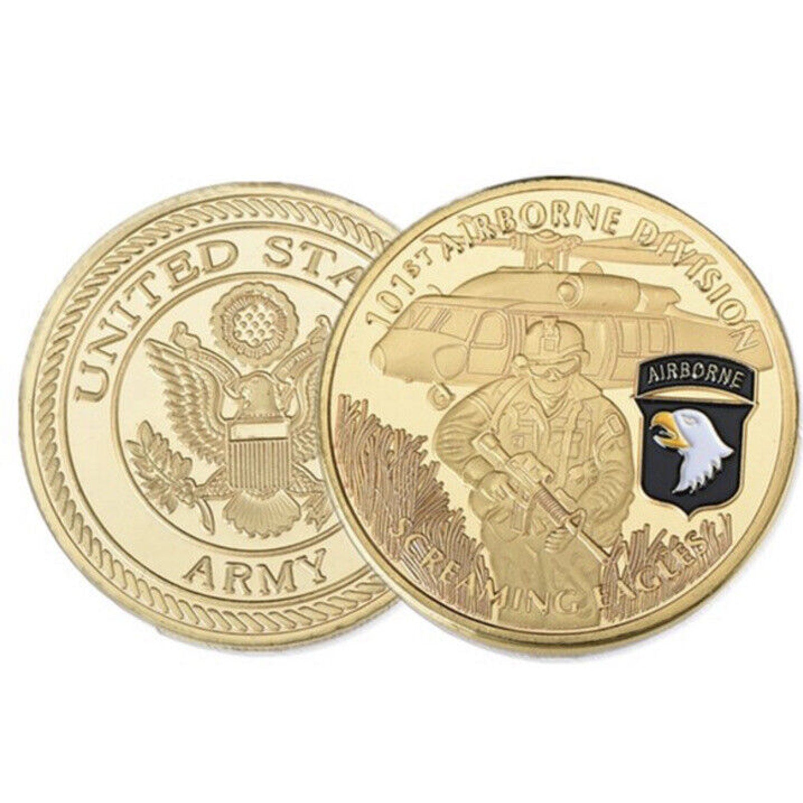 Challenge coin US ARMY 101th Airborne Division Screaming Eagles Challenge Coin