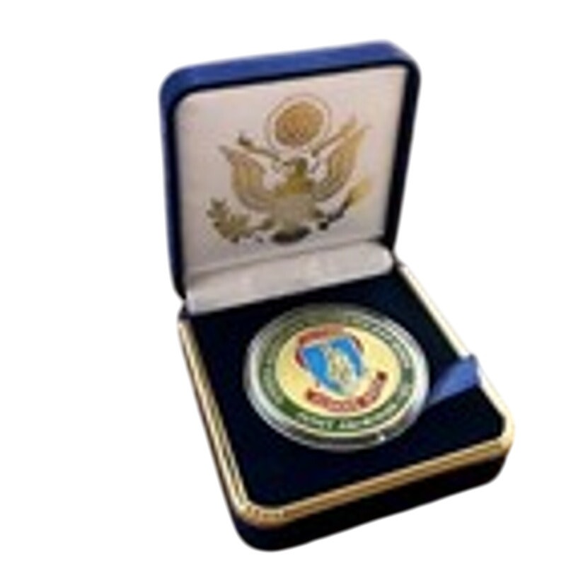 Department of Energy (DOE) Challenge Coin With Blue Velvet Case. Fast Shipping!