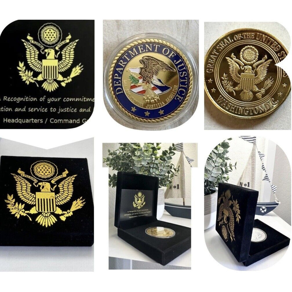 DOJ United States DEPARTMENT OF JUSTICE Challenge Coin USA