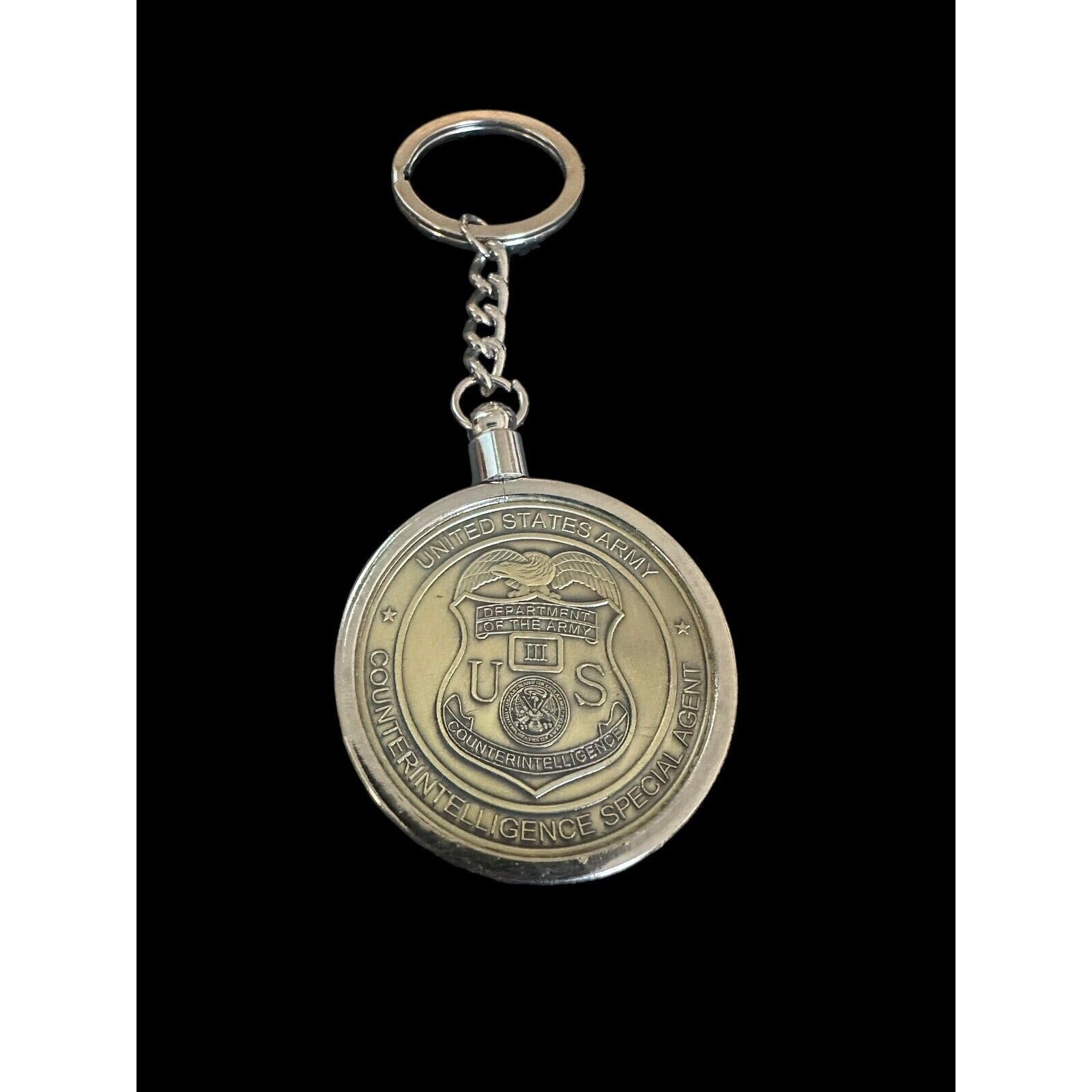 US Army Counter Intelligence Officer/ Special Agent Badge Coin Key Chain