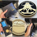 US ARMY THIS WE'LL DEFEND with Credential coin holder wallet