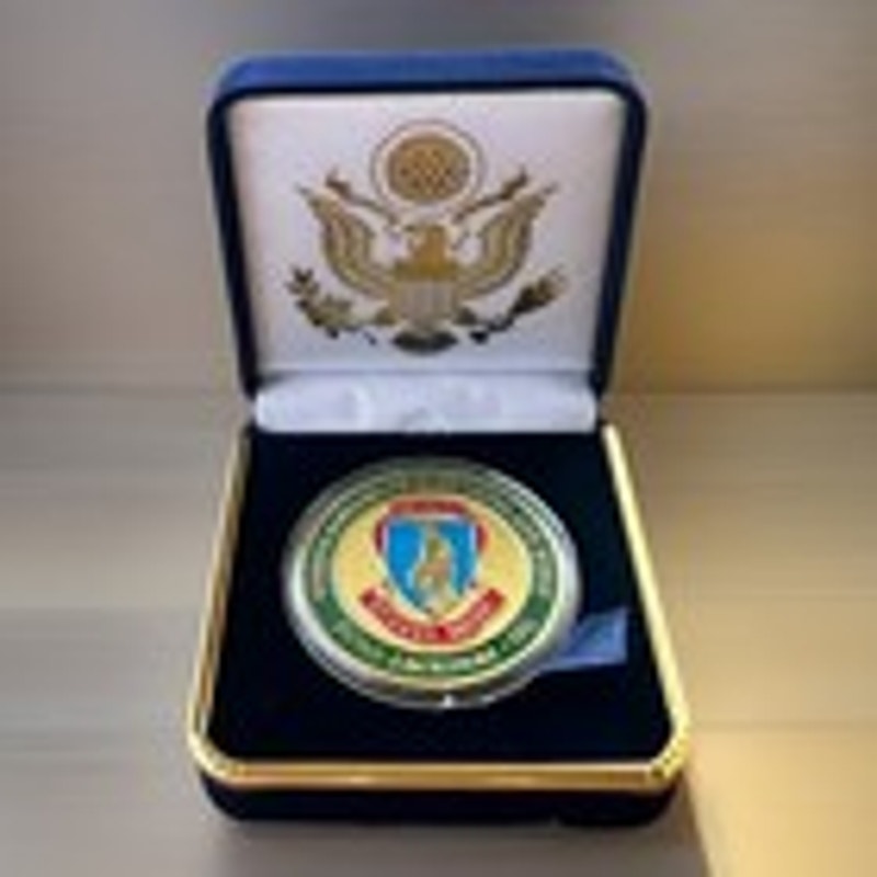 Department of Energy (DOE) Challenge Coin With Blue Velvet Case. Fast Shipping!