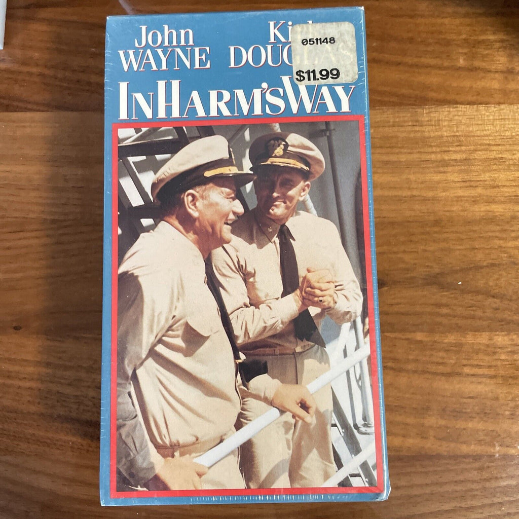 INHARMSWAY John Wayne Kirk Douglas VHS Tape, COMPLETE VHS Sealed Brand New