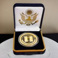 Department of Energy (DOE) Challenge Coin With Blue Velvet Case. Fast Shipping!