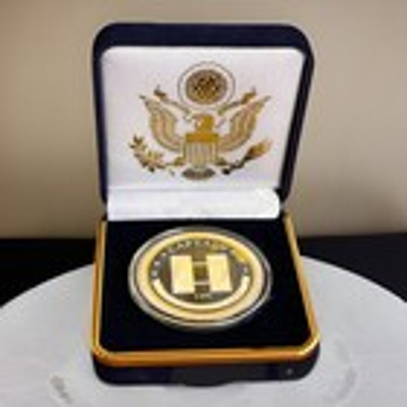 Department of Energy (DOE) Challenge Coin With Blue Velvet Case. Fast Shipping!