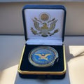Department of Energy (DOE) Challenge Coin With Blue Velvet Case. Fast Shipping!