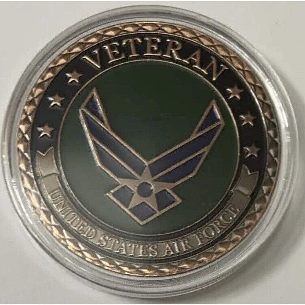 USAF VETERAN Challenge Coin United States AIR FORCE USAF COPPER 40mm USA F