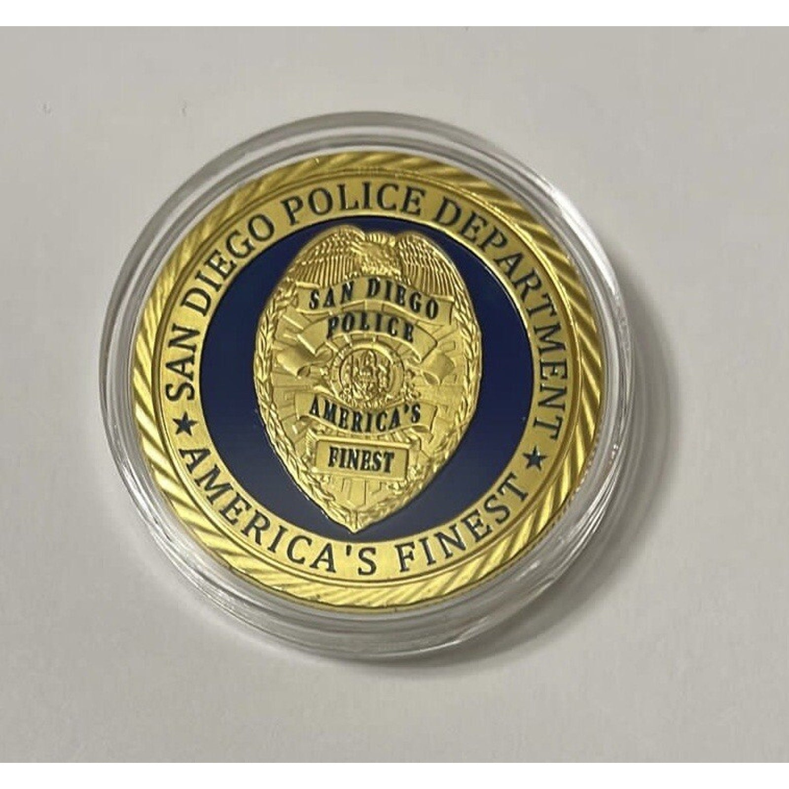 CITY OF SAN DIEGO POLICE DEPT Challenge Coin With Retirement Award