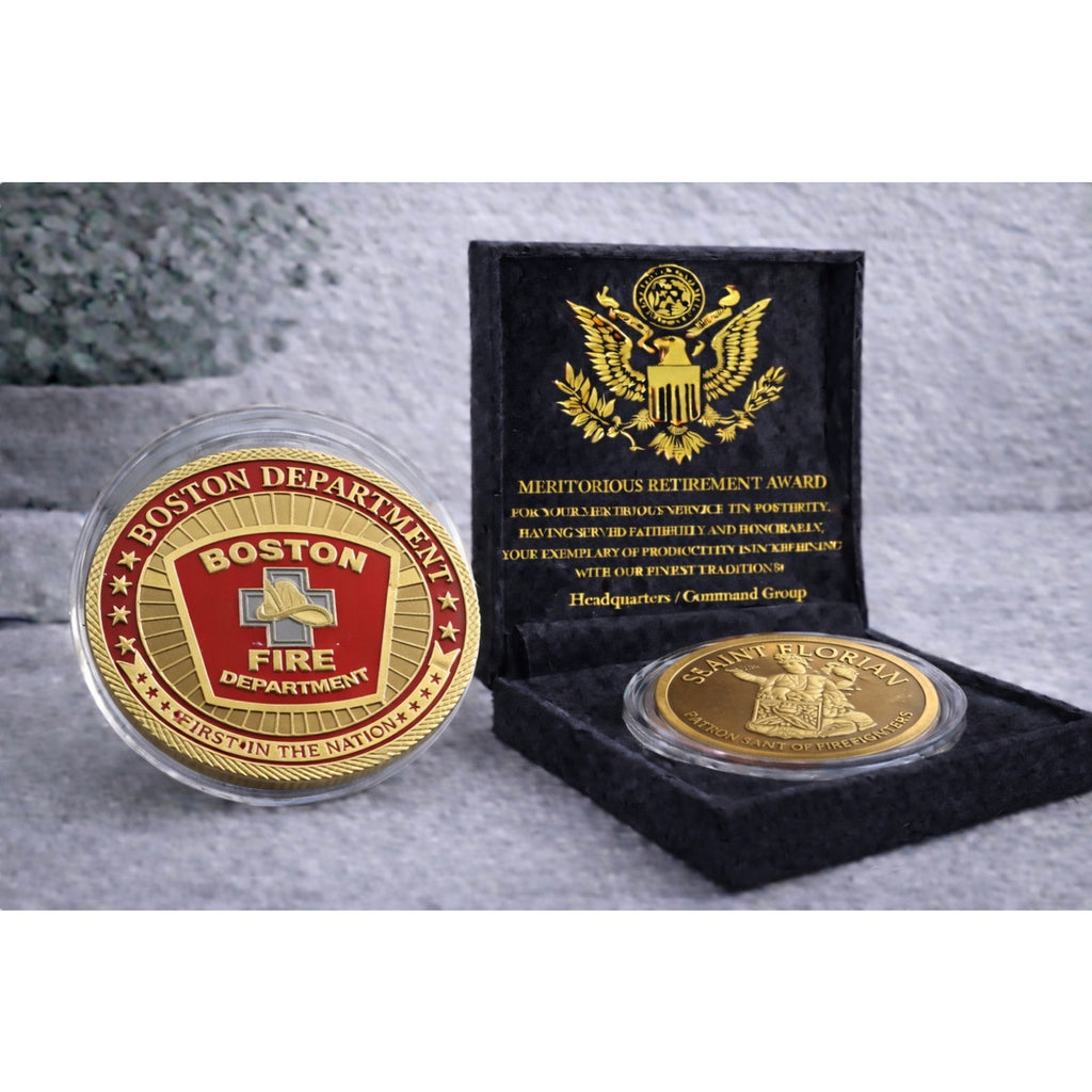 BOSTON Massachusetts Fire And Rescue Department Challenge w/ Retirement Award