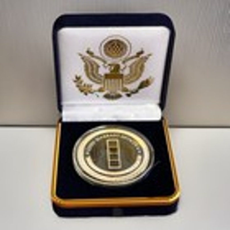 Department of Energy (DOE) Challenge Coin With Blue Velvet Case. Fast Shipping!
