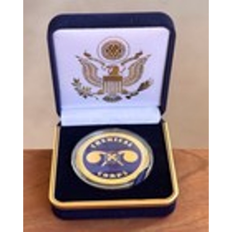 Department of Energy (DOE) Challenge Coin With Blue Velvet Case. Fast Shipping!