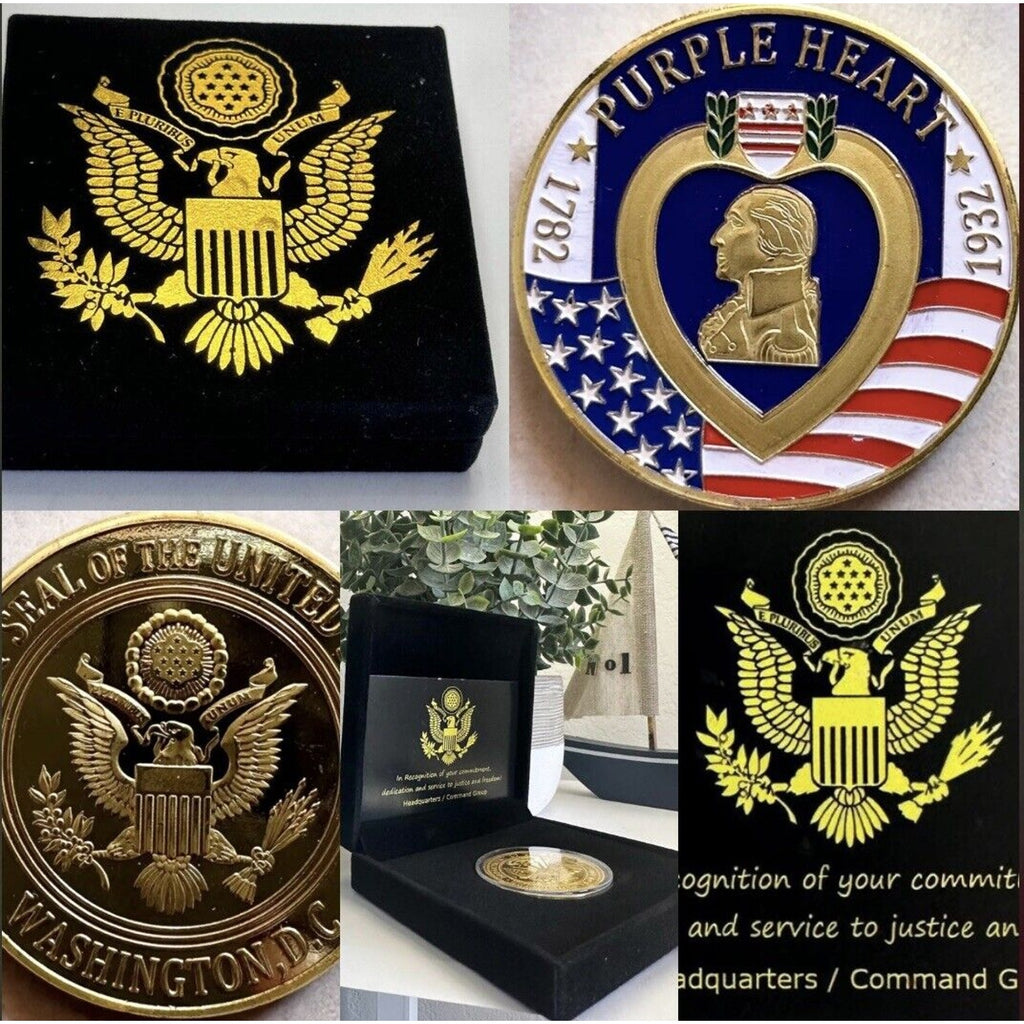 PURPLE HEART RECIPIENT Challenge Coin USA
