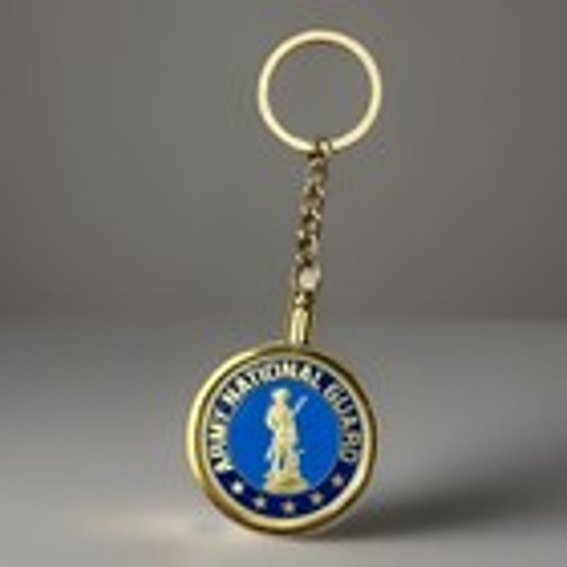 NATIONAL GUARD US Army *Always There Always Ready Challenge Coin Keychain