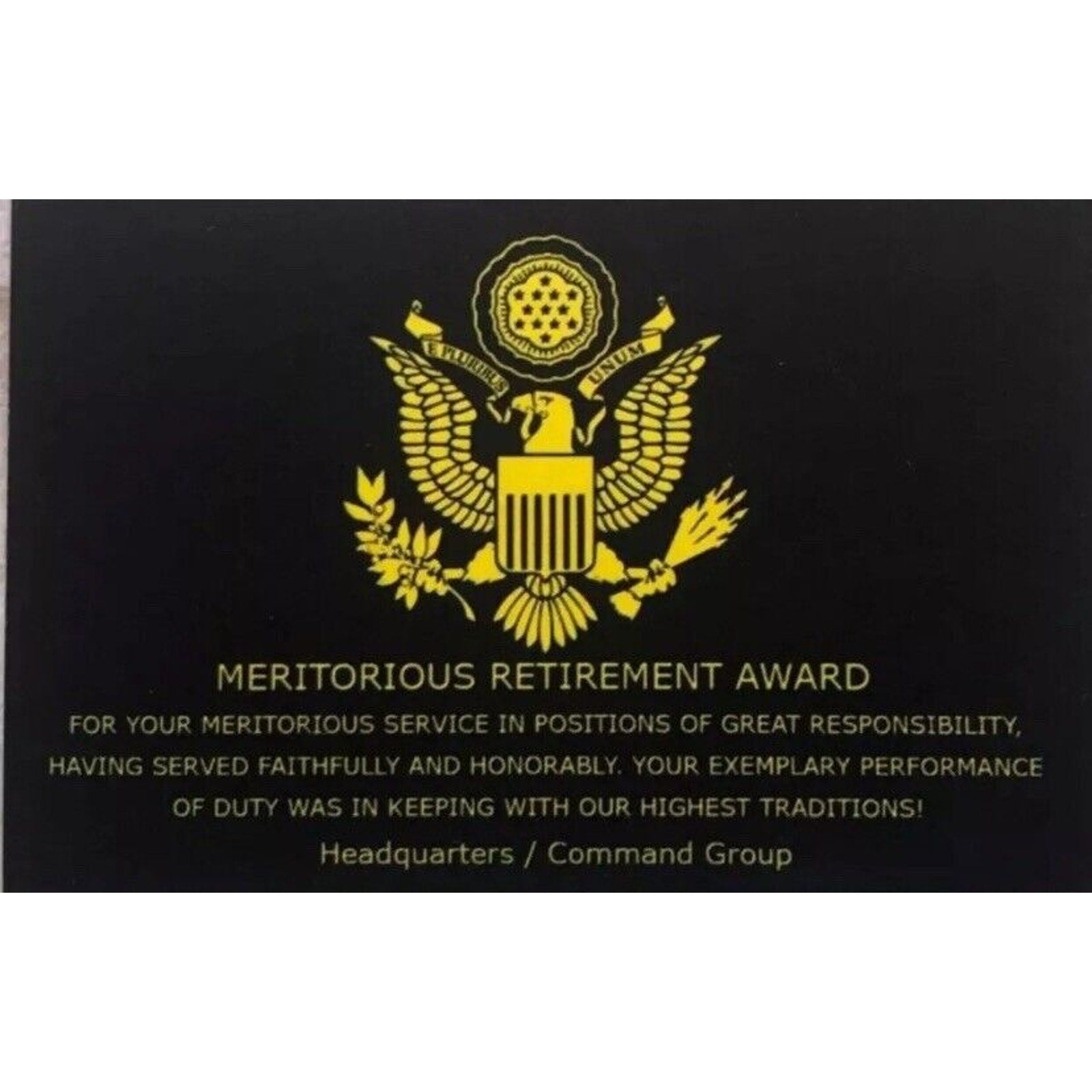 US NAVY - USS CORAL SEA CV-43 Challenge Coin Retirement Award