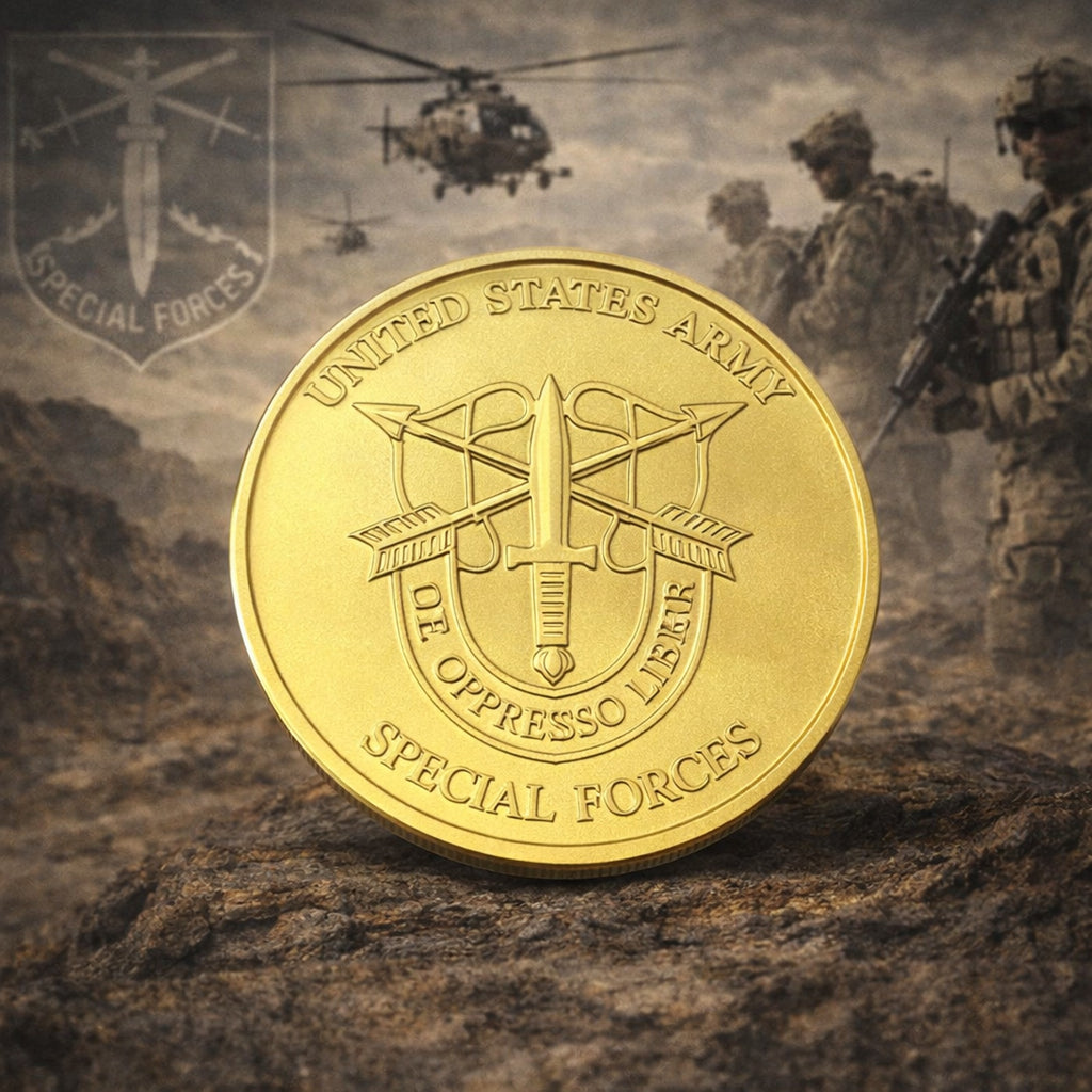 United States Army Special Forces Challenge Coin with Case ·FAST SHIPPING· ·NEW·