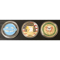 3PCS US ARMY 101 ST AIRBORNE CGSC SCHOOL INFANTRY BADGE Coin