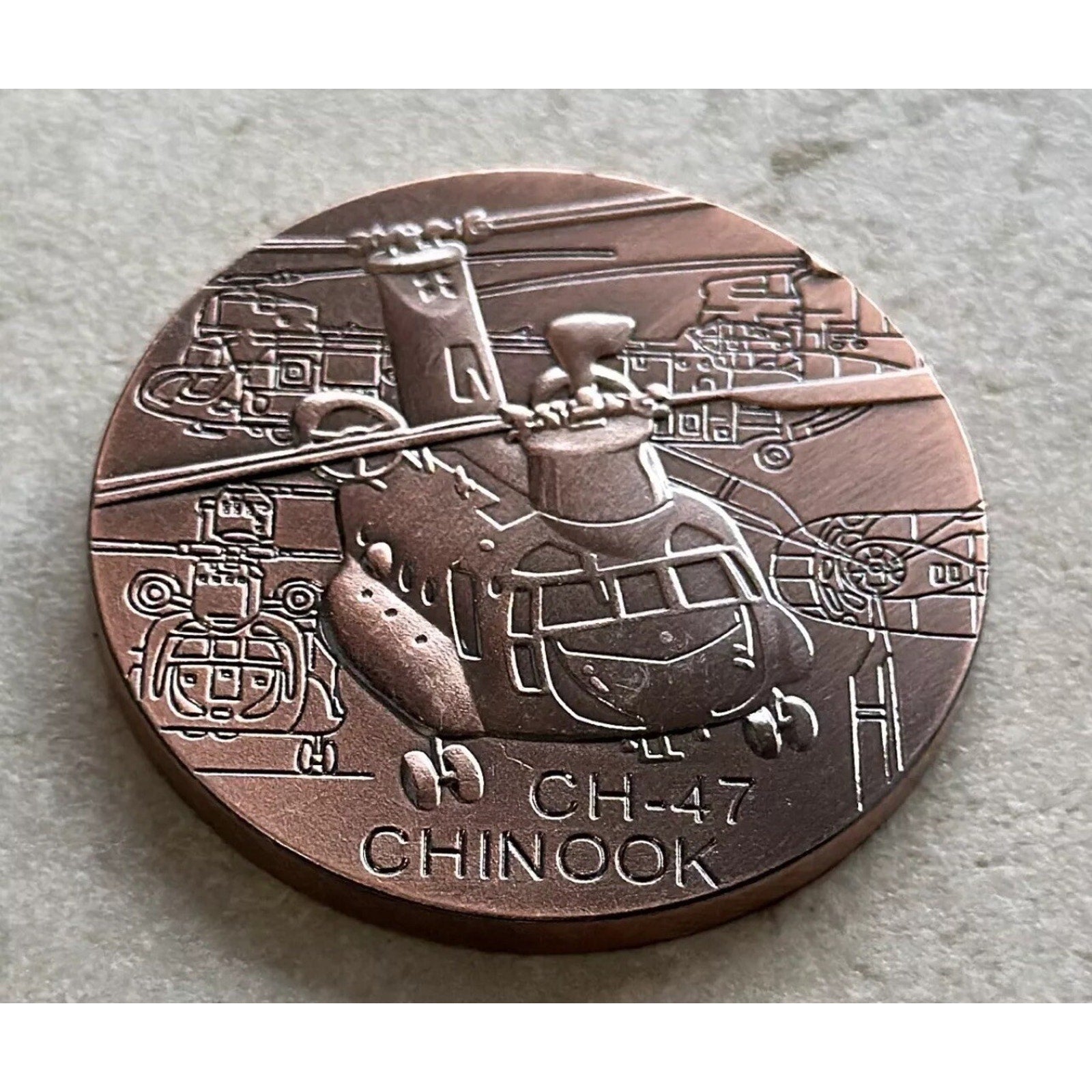 Army Rank Captain O-3 Aviator CH -47 CHINOOK Helicopter Aircraft COIN