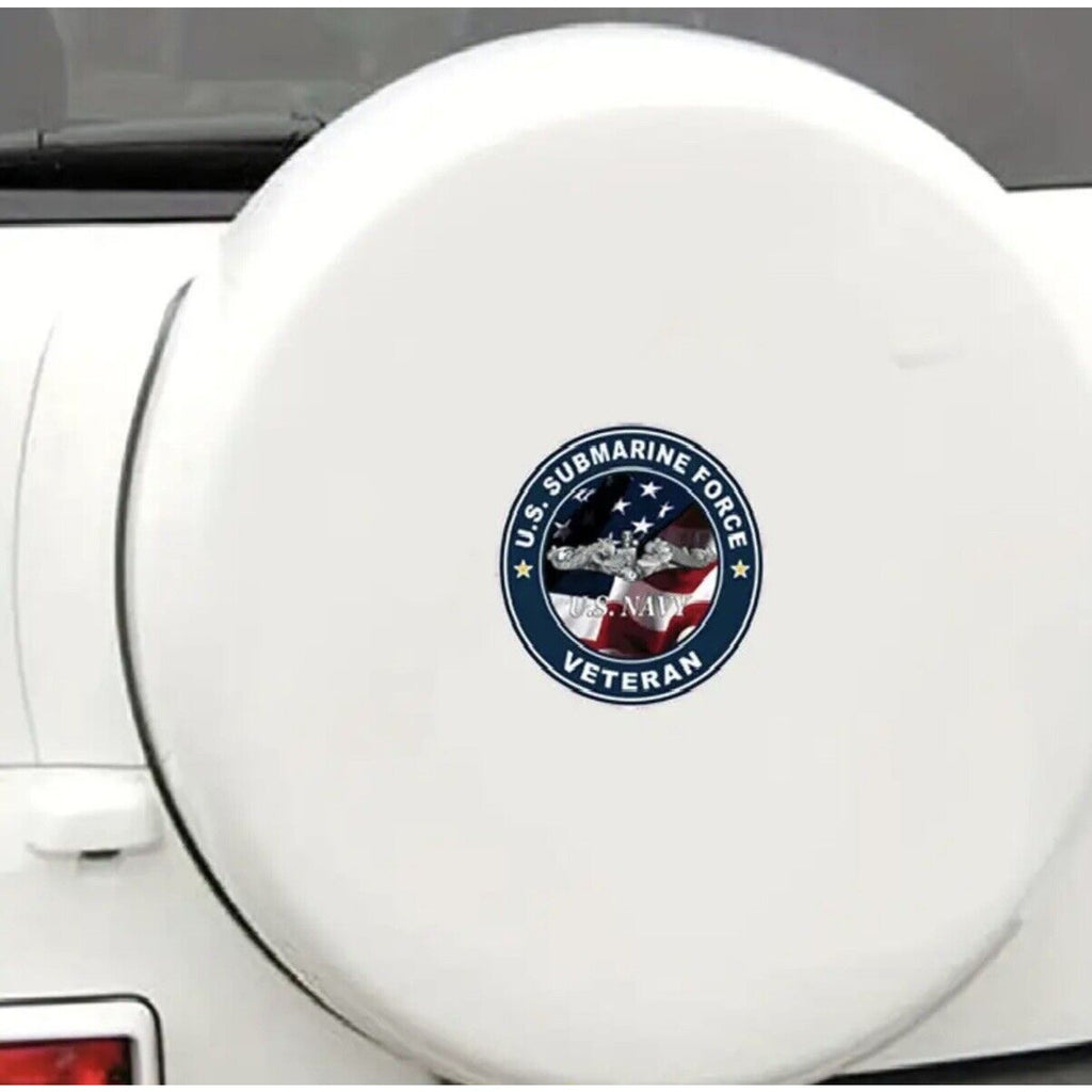 Navy Submarine Service Dolphins Circle Car Truck Window Laptop Decal Sticker