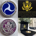U S Department of the Transportation Challenge Coin With Retirement Award