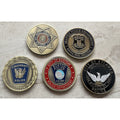 Lot Of 5 Police challenge coin. New. Fast Shipping