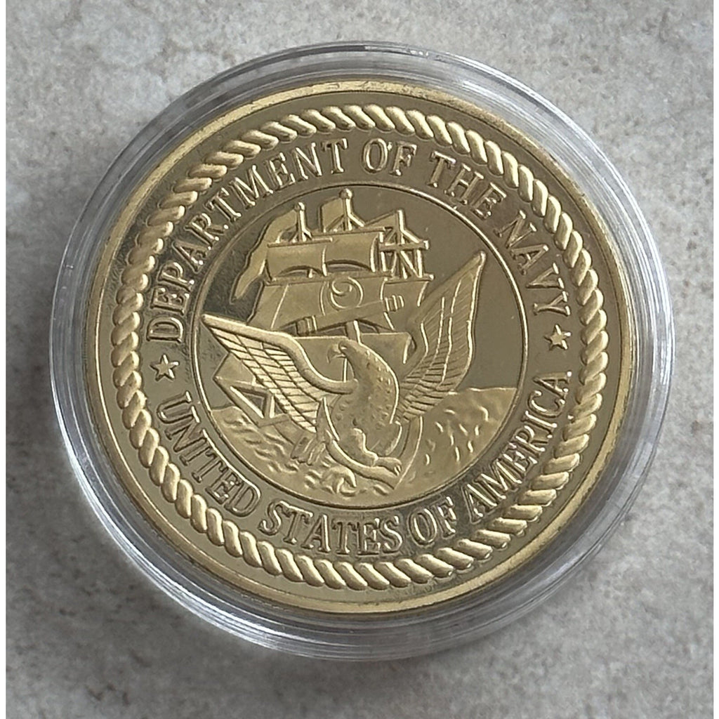 U S NAVY RESERVE Challenge Coin. New! Fast Shipping w/ Retirement Award