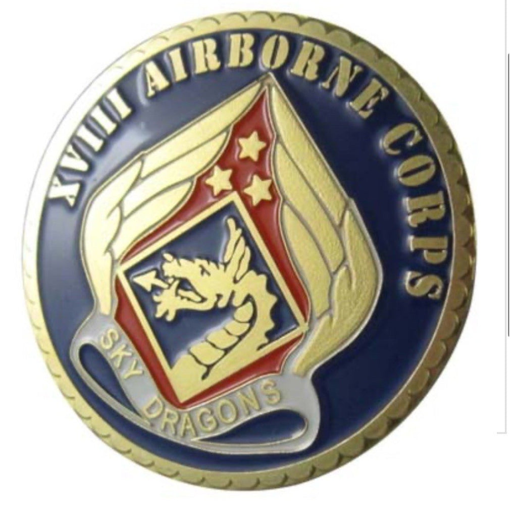 2pcs Army Rank 2LT 2nd O-2 And VIII Airborne Corps Coin
