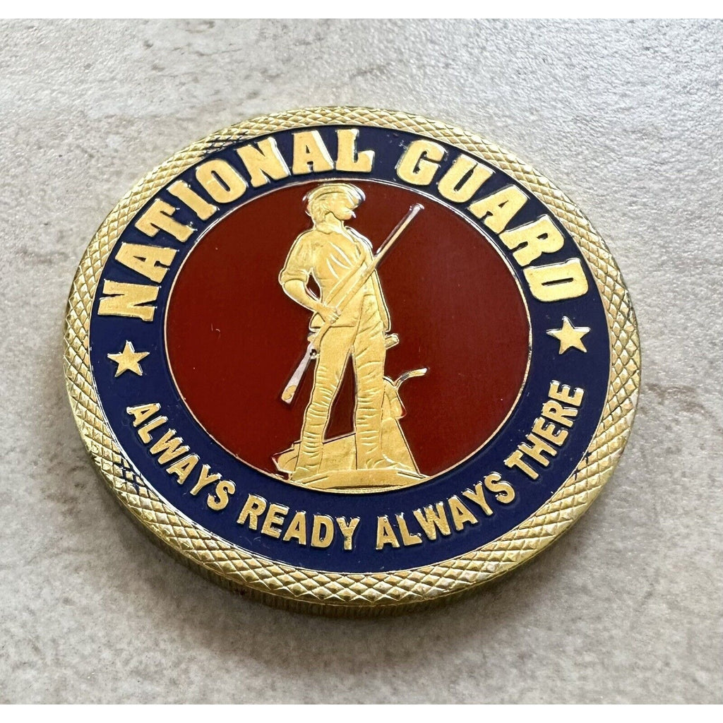 US AIR NATIONAL GUARD Challenge Coin With Display Case