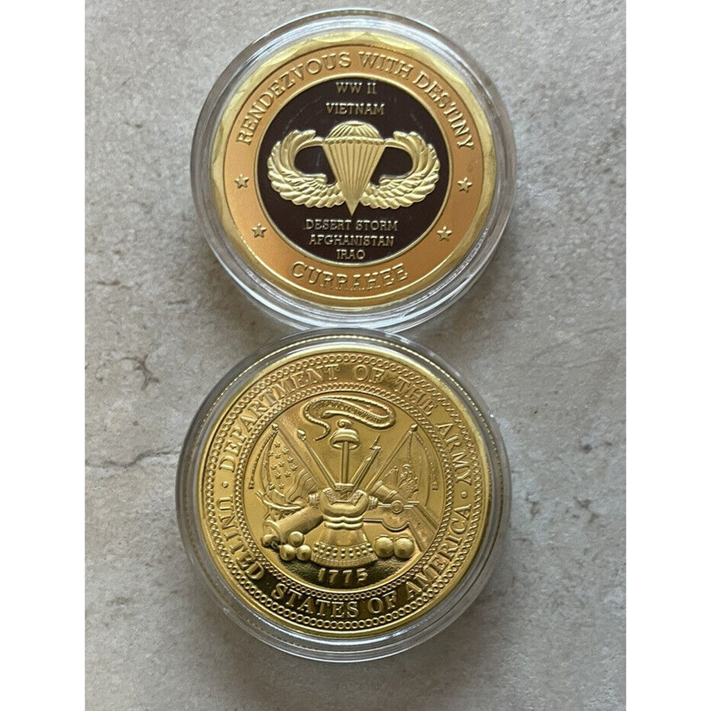 U.S. Army 101st Airborne Division And Air assault school 2 X Challenge Coins