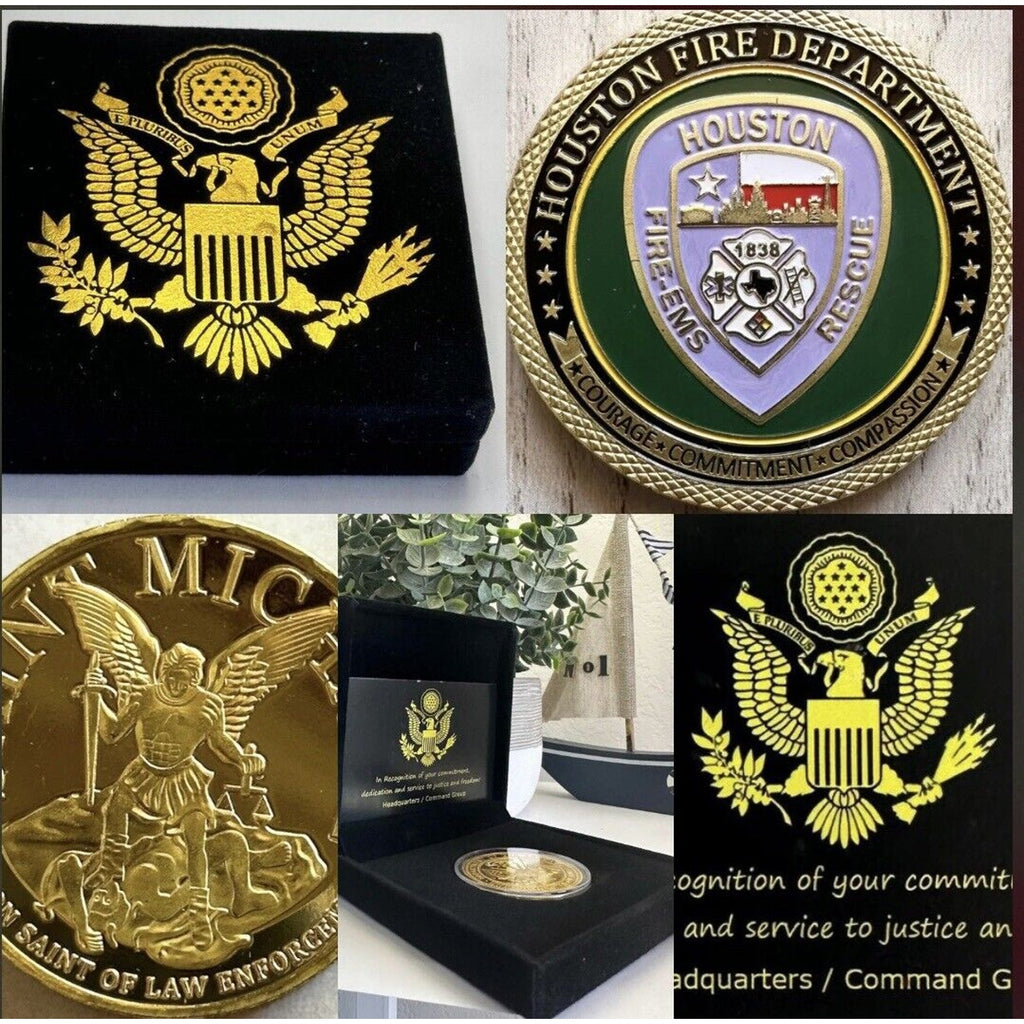 HOUSTON Fire Dept. Challenge Coin USA