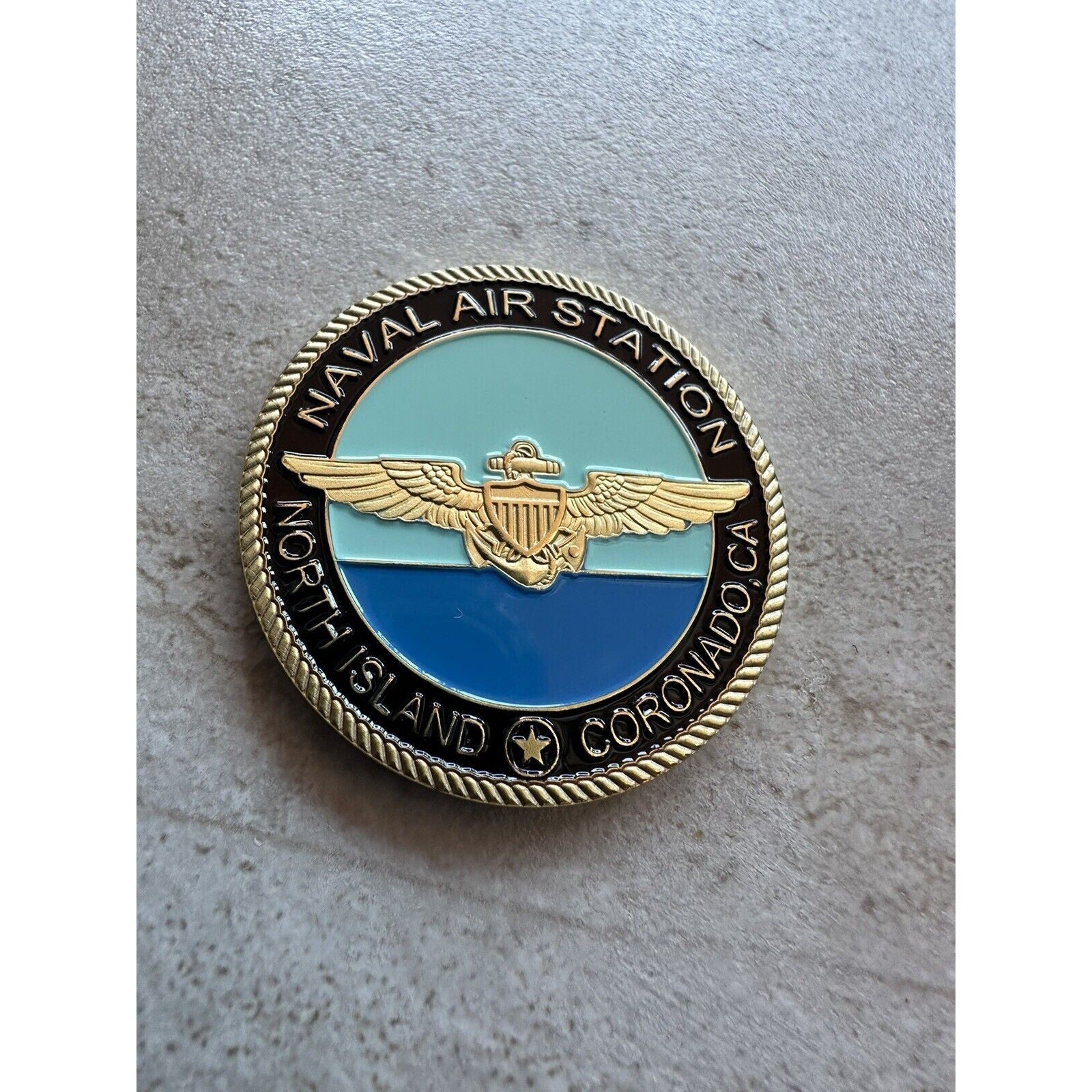 NAVAL BASE CORONADO (NBC) NORTH ISLAND CA CHALLENGE COIN With Case