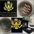 USAF VETERAN Challenge Coin United States AIR FORCE USAF COPPER 40mm USA F