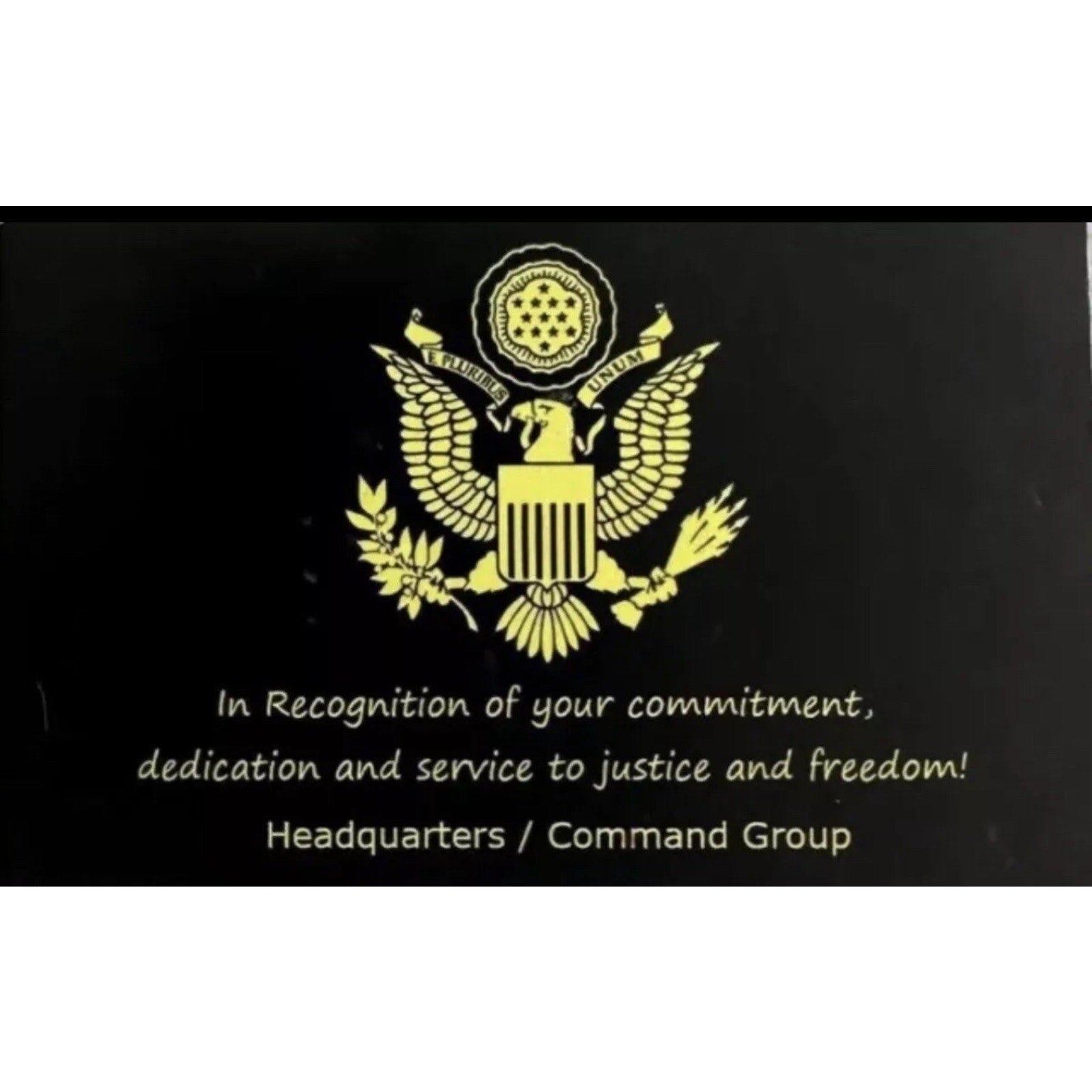 US MARINE CORPS MILITARY POLICE Officer Challenge Coin OFF LIC 23125