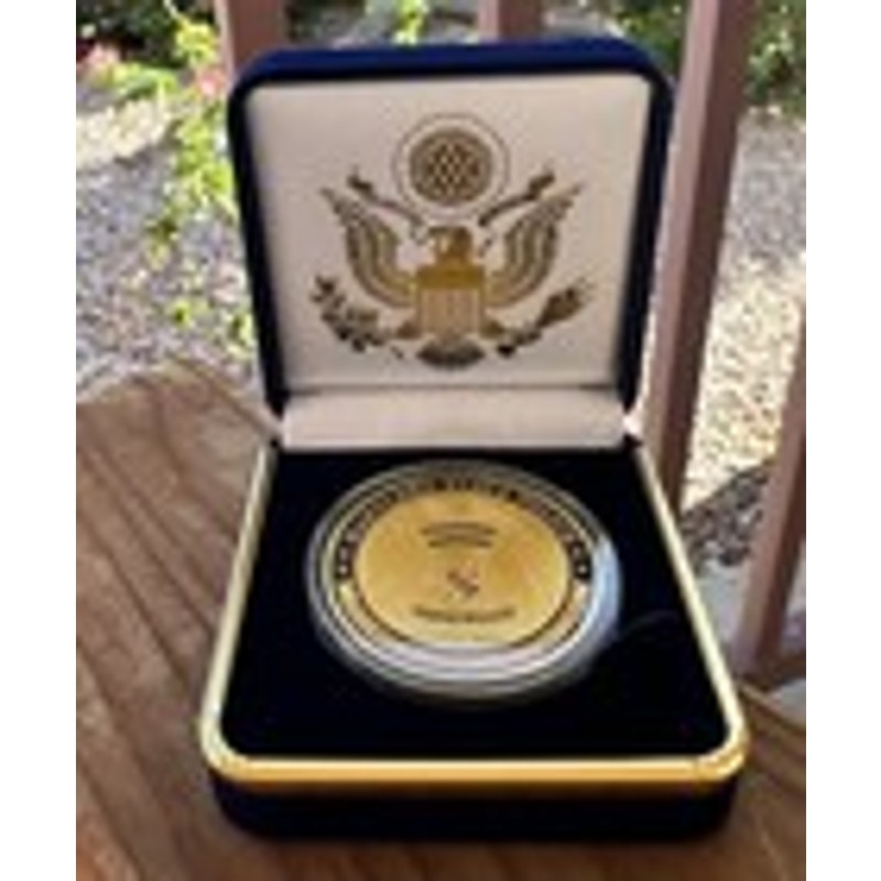 Department of Energy (DOE) Challenge Coin With Blue Velvet Case. Fast Shipping!